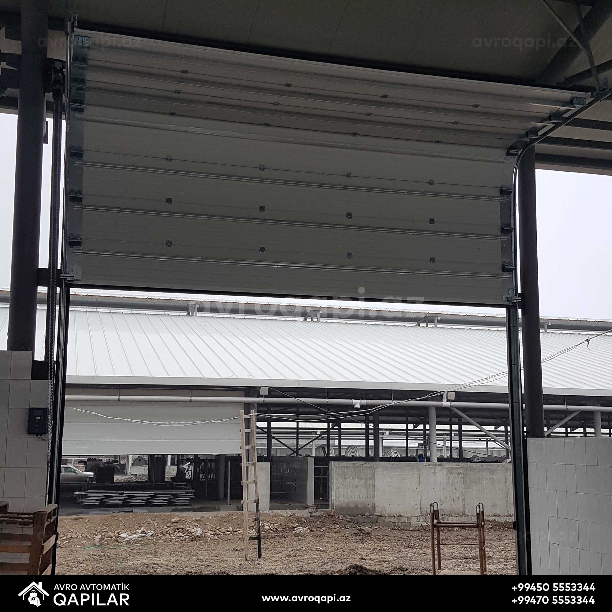 Ağsu Süd Zavodunda quraşdırdığımız Sənaye qapısı.